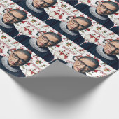 Ruth Bader Ginsburg kerstpatroon Cadeaupapier (Hoek)