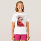 Ruth Bader Ginsburg Lachende Waterverf Portret R T-shirt (Voorkant volledig)