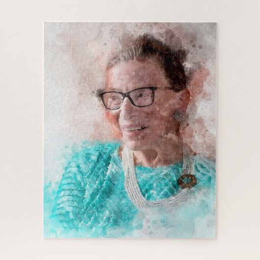 Ruth Bader Ginsburg Lachende Waterverf Portret T Legpuzzel (Verticaal)