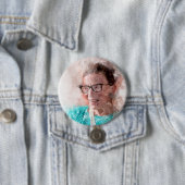 Ruth Bader Ginsburg Lachende Waterverf Portret T Ronde Button 7,6 Cm (In situ)