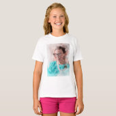 Ruth Bader Ginsburg Lachende Waterverf Portret T T-shirt (Voorkant volledig)