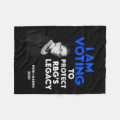 Ruth Bader Ginsburg &#'; Legacy Vote Biden 2020 Fleece Deken (Voorkant (Horizontaal))