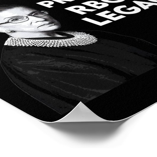 Ruth Bader Ginsburg &#'; Legacy Vote Biden 2020 Poster (Hoek)