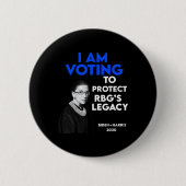 Ruth Bader Ginsburg &#'; Legacy Vote Biden 2020 Ronde Button 5,7 Cm (Voorkant)