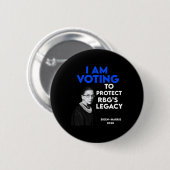 Ruth Bader Ginsburg &#'; Legacy Vote Biden 2020 Ronde Button 5,7 Cm (Voorkant /achterkant)