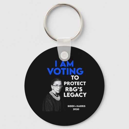 Ruth Bader Ginsburg &#'; Legacy Vote Biden 2020 Sleutelhanger (Voorkant)