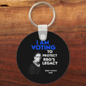 Ruth Bader Ginsburg &#'; Legacy Vote Biden 2020 Sleutelhanger (Voorkant)