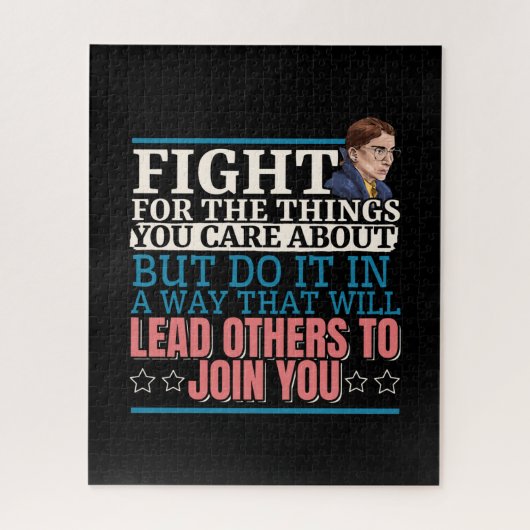 Ruth Bader Ginsburg leidt anderen naar jou toe Legpuzzel (Verticaal)