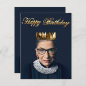 Ruth Bader Ginsburg met Gold Crown (Voorkant / Achterkant)