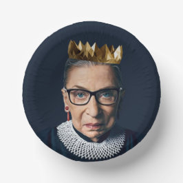 Ruth Bader Ginsburg met Gold Crown Papieren Kommen