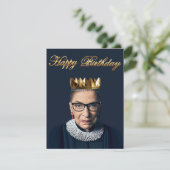 Ruth Bader Ginsburg met gouden kroon (Staand voorkant)