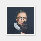 Ruth Bader Ginsburg met handschoen Servet (Voorkant)