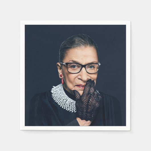 Ruth Bader Ginsburg met handschoen Servet (Voorkant)