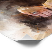 Ruth Bader Ginsburg met rechter Robe Portret Foto Afdruk (Hoek)