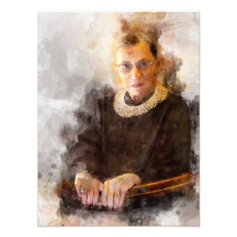 Ruth Bader Ginsburg met rechter Robe Portret