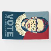 Ruth Bader Ginsburg Modern Pop-Art Vote Banner (Horizontaal)