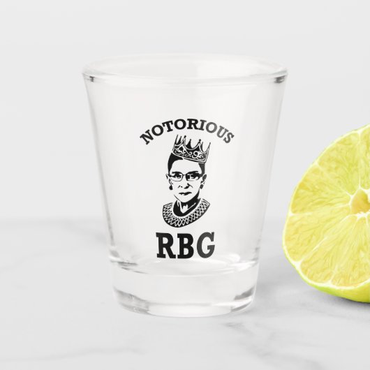 Ruth Bader Ginsburg Mok, RBG Womens, berucht Rbg Shot Glas (Voorkant)
