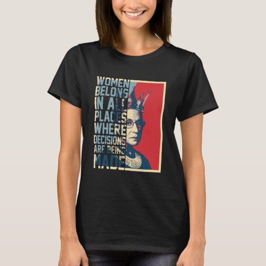 Ruth Bader Ginsburg - Notorieuze RBG T-Shirt (Voorkant)
