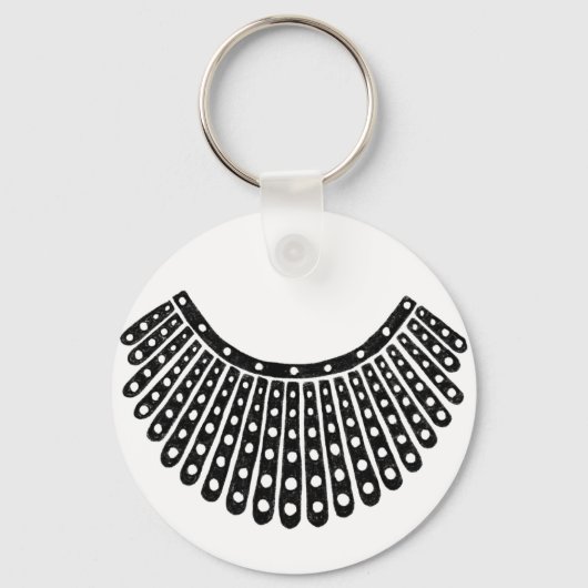 Ruth Bader Ginsburg Notorious RBG Collar Sleutelhanger (Voorkant)