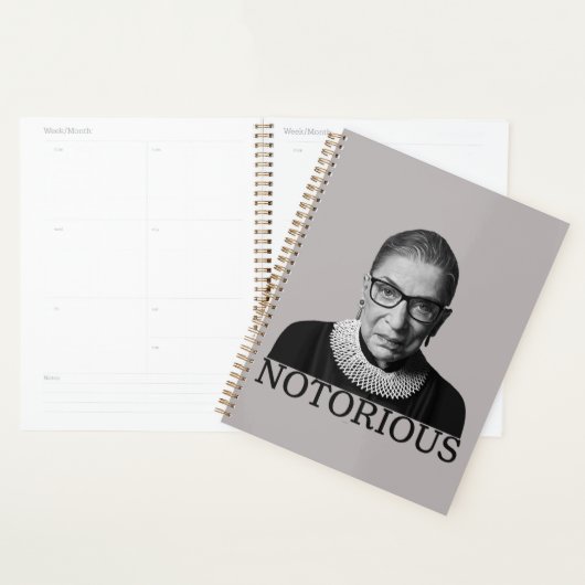 Ruth Bader Ginsburg Planner (Display)