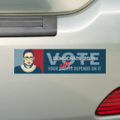 Ruth Bader Ginsburg Pop-art stemming Bumpersticker (Op auto)