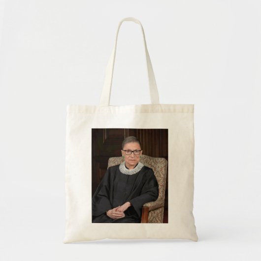 Ruth Bader Ginsburg Portret Tote Bag (Voorkant)