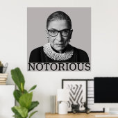 Ruth Bader Ginsburg Poster (Thuiskantoor)