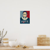 Ruth Bader Ginsburg Pro-Choice Stemming 2024 Poste Poster (Keuken)