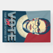 Ruth Bader Ginsburg Pro-Choice Stemming 2024 Poste Spandoek (Horizontaal)