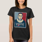 Ruth Bader Ginsburg Pro-Choice Stemming 2024 Vrouw T-shirt (Voorkant)