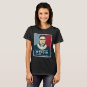 Ruth Bader Ginsburg Pro-Choice Stemming 2024 Vrouw T-shirt (Voorkant volledig)