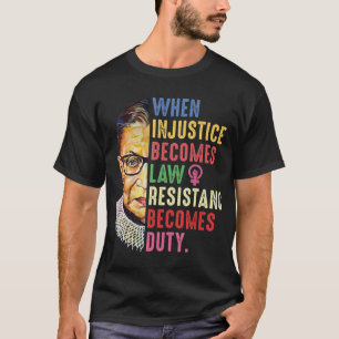 Ruth Bader Ginsburg Pro Keuze Mijn lichaam Mijn ke T-shirt