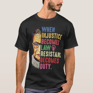 Ruth Bader Ginsburg Pro Keuze Mijn lichaam Mijn ke T-shirt
