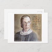 Ruth Bader Ginsburg & Quote Briefkaart (Voorkant / Achterkant)