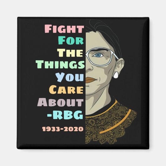 Ruth Bader Ginsburg Quote Magneet (Voorkant)