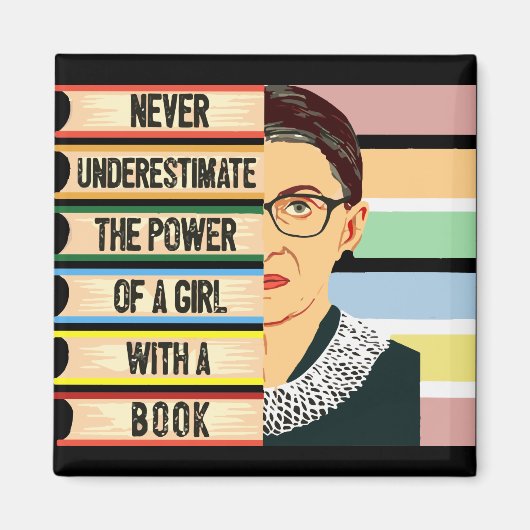 Ruth Bader Ginsburg Quote Magneet (Voorkant)