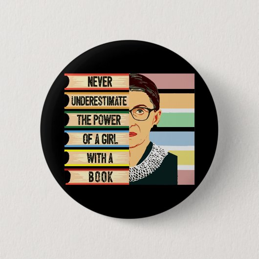 Ruth Bader Ginsburg Quote Ronde Button 5,7 Cm (Voorkant)