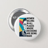 Ruth Bader Ginsburg Quote, SCOTUS, beruchte RBG Ronde Button 5,7 Cm (Voorkant /achterkant)