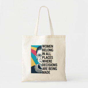 Ruth Bader Ginsburg Quote, SCOTUS, beruchte RBG Tote Bag