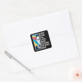 Ruth Bader Ginsburg Quote, SCOTUS, beruchte RBG Vierkante Sticker (Envelop)