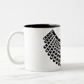 Ruth Bader Ginsburg, RBG Collar Tweekleurige Koffiemok (Links)