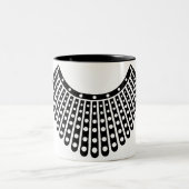 Ruth Bader Ginsburg, RBG Collar Tweekleurige Koffiemok (Center)