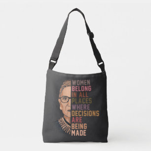 Ruth Bader Ginsburg RBG Crossbody Tas
