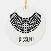 Ruth Bader Ginsburg, RBG Dissent Collar Keramisch Ornament (Voorkant)
