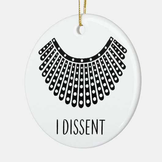 Ruth Bader Ginsburg, RBG Dissent Collar Keramisch Ornament (Links)