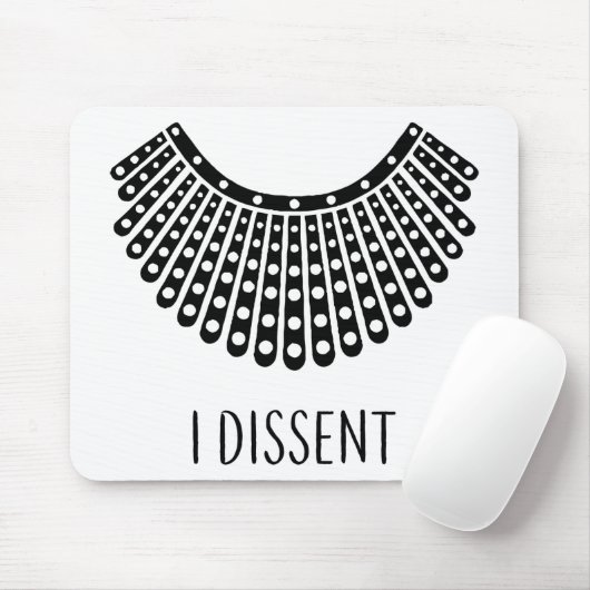 Ruth Bader Ginsburg, RBG Dissent Collar Muismat (Met muis)