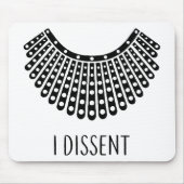 Ruth Bader Ginsburg, RBG Dissent Collar Muismat (Voorkant)