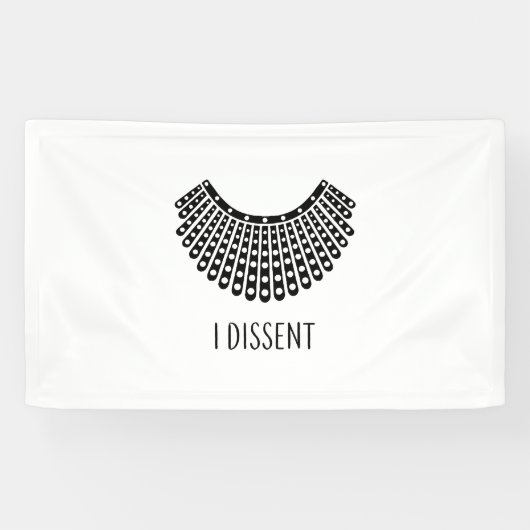 Ruth Bader Ginsburg, RBG Dissent Collar Spandoek (Horizontaal)