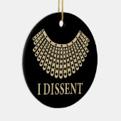 Ruth Bader Ginsburg, RBG I Dissent Collar, RBG Keramisch Ornament (Rechts)