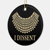 Ruth Bader Ginsburg, RBG I Dissent Collar, RBG Keramisch Ornament (Links)